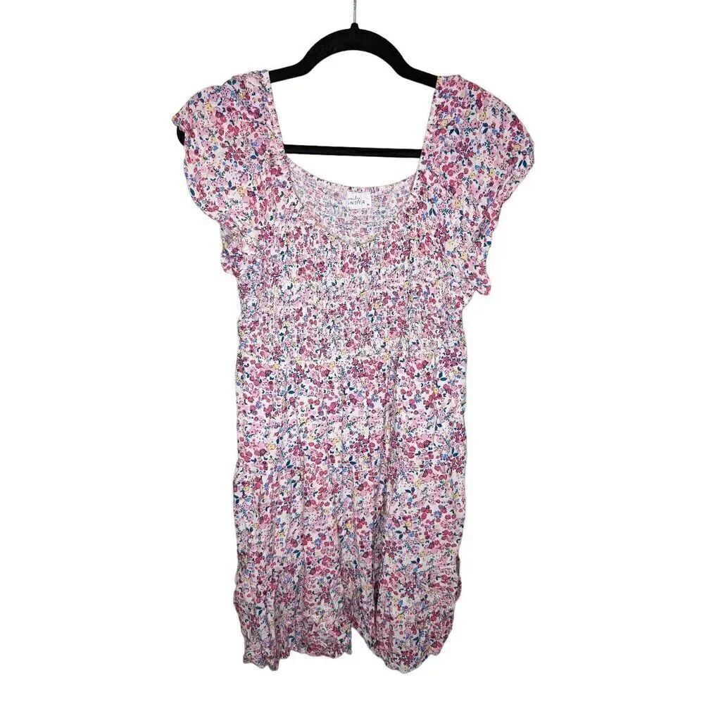 Emily Wonder Floral Mini Dress Women's Medium